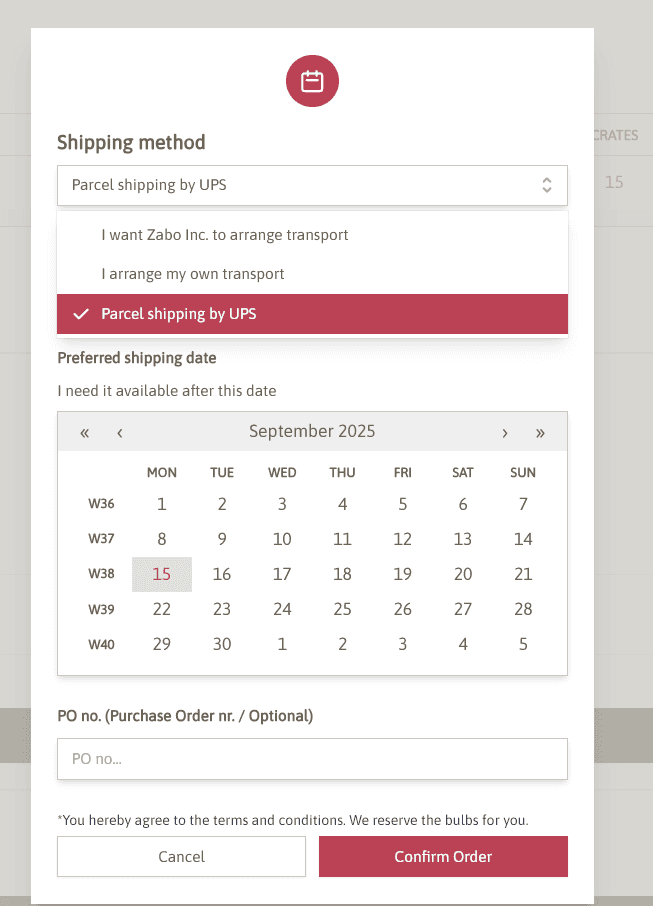 3. Choose Shipping Method